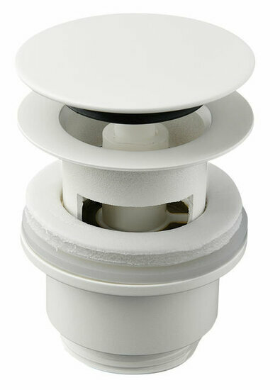 Damixa 2385021 acc wastafel klikplug mat wit (met overloop uitsparing)