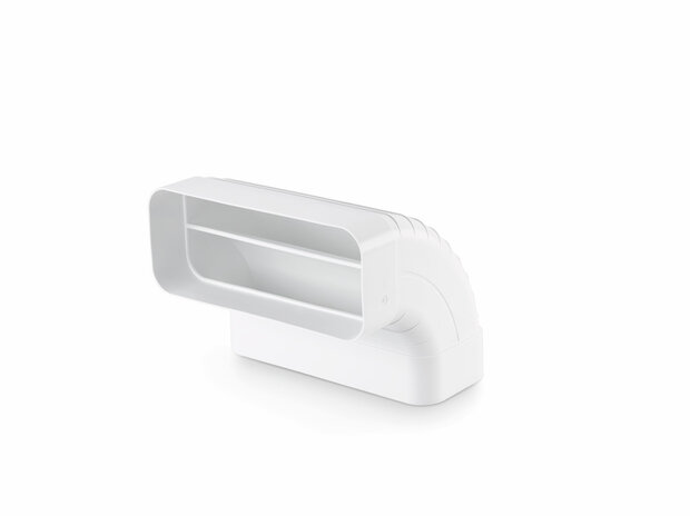 Airpart 4043004 F-RBV 150 vertical 90&deg; tube bend, Connecting element, white