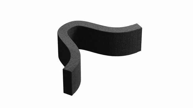 Airpart 4043080 GREENflow OMEGA filter, Air exhaust accessories, black