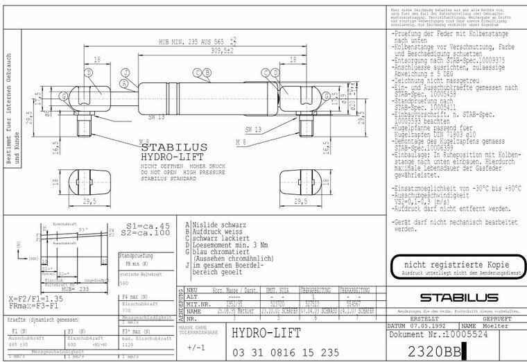Stablilus2320BB 480N