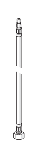 Hansa 59914644 Flexibele aansluitingen, L=500, G1/2-M8x1 LH (519222830037)