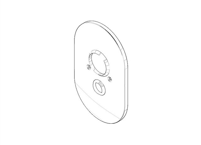 Dornbracht 90110205100-06 Cover plate platinum matte