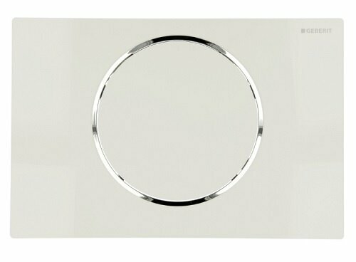 Geberit 115.758.KJ.5 bedieningsplaat wit/chroom