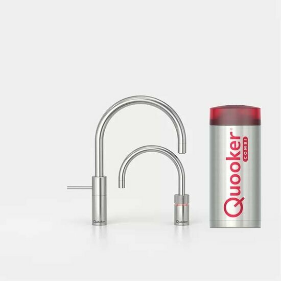 Quooker COMBI+ Nordic Round Twintaps RVS 22+NRRVSTT