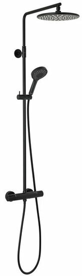 Damixa 5795461 silhouet regendoucheset mat zwart hoofddouche 250mm