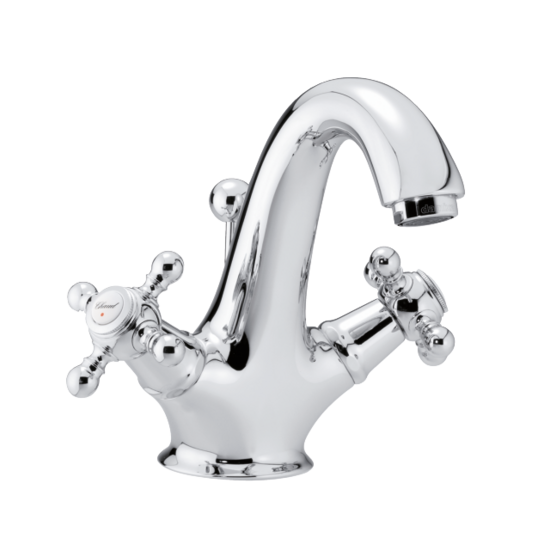 Damixa 3702900 tradition wastafelmengkraan chroom (met waste)