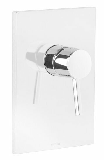 Damixa 1475300 osier afbouwset eenhendel chroom (rechthoekige afdekplaat)