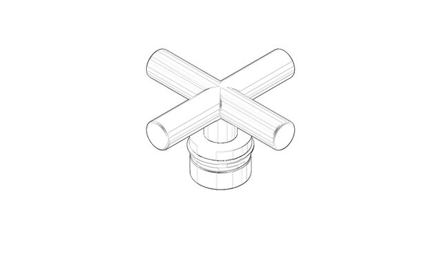 Dornbracht 04208901000-00 handle 70 x 70 x 43 mm chrome