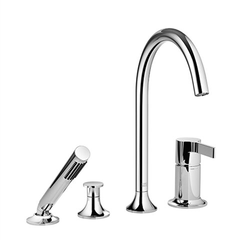 Dornbracht 27632809-00 4-hole bath mixer for bath rim and tile rim installation chrome