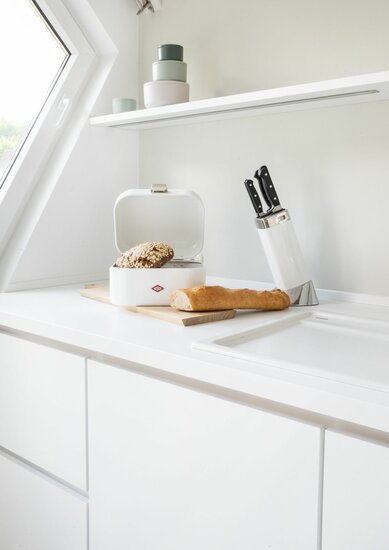 Wesco Single Grandy, Voorraadbak, wit mat