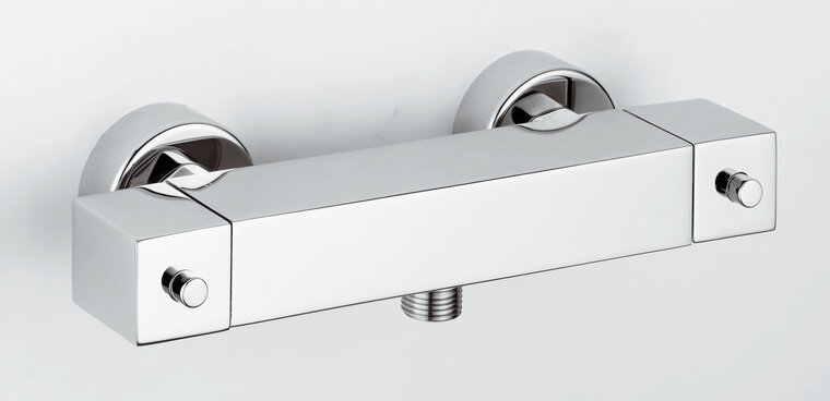 Paffoni LEQ268ST Surface-mounted shower thermostat 1/2" LEVEL Steel LEQ268