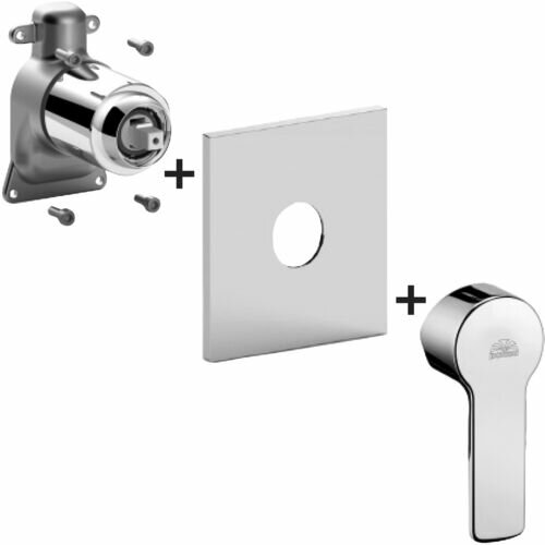 Installation kit for shower mixer Chrome RED