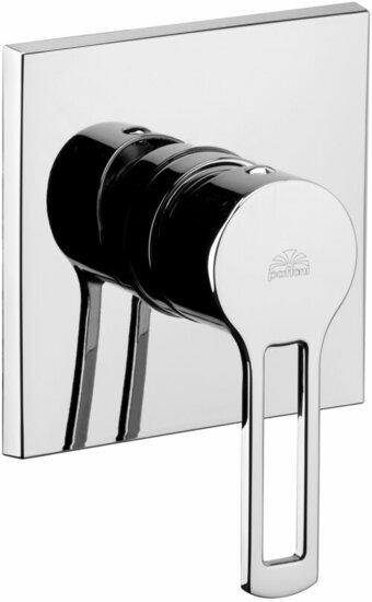 Concealed shower mixer wall plate INOX WEST