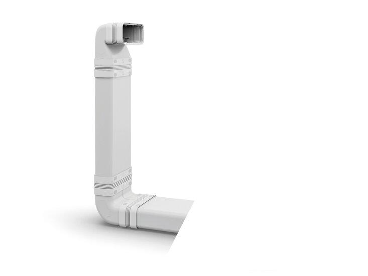 Luchtafvoerset  voor kookplaat met afzuiging