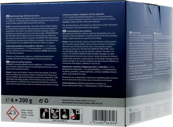 Siemens Bosch 00311928 Detergent for washing machines 4 pieces 200 grams