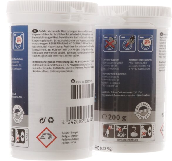 Siemens Bosch 00312266 Cleaner for washing machines