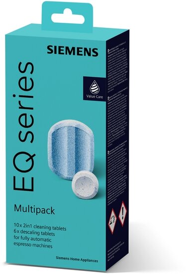Siemens Bosch 00312291 Care set for coffee machines 10 cleaning tablets 2 x 3 descaling tablets