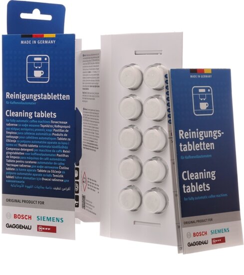 Siemens Bosch 00312295 Cleaning tablets suitable for coffee, espresso machines and kettles 10 x 2.2 grams