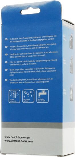 Siemens Bosch 00579496 HEPA hygiene filter for vacuum cleaner