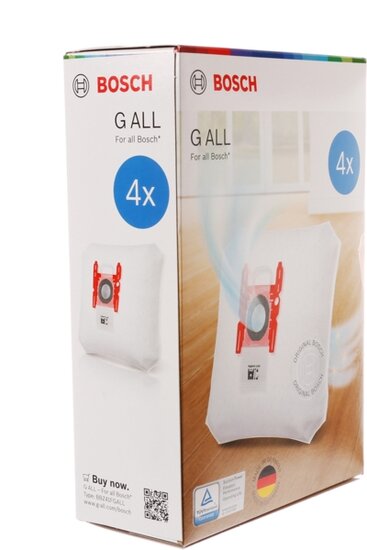 Siemens Bosch 17003048 Dust bags for vacuum cleaners Type G All 4 pieces BBZ41FGALL