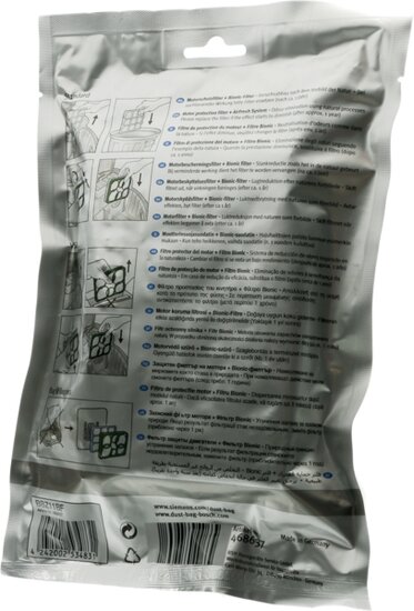 Bosch Siemens 00468637 Bionic AirFresh filter vacuum cleaners BBZ11BF