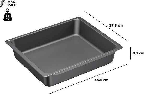 Bosch Siemens 17002736 Profipan suitable for ovens anthracite enamelled