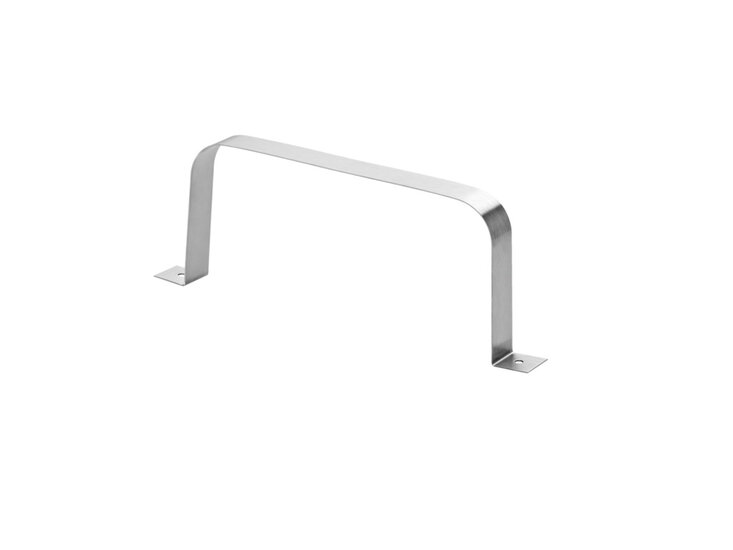 Airpart 4033025 Flat pipe holder 125, Air exhaust accessories, stainless steel