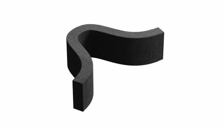 Airpart 4043080 GREENflow OMEGA filter, Air exhaust accessories, black