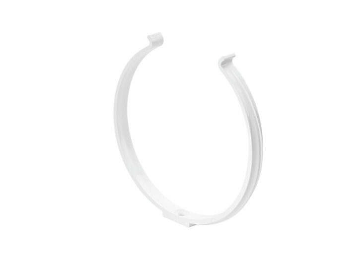 Airpart 4052110 Round tube holder 150, Air exhaust accessories, &Oslash; 150 mm, white