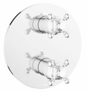 Damixa 3770400 tradition afbouwset thermostaa chroom (ronde afdekplaat)