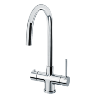 Selsiuz 350652.1 Push &amp; Turn Boiling Water Tap Round Chrome