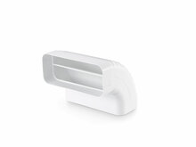 Airpart 4043004 F-RBV 150 vertical 90&deg; tube bend, Connecting element, white